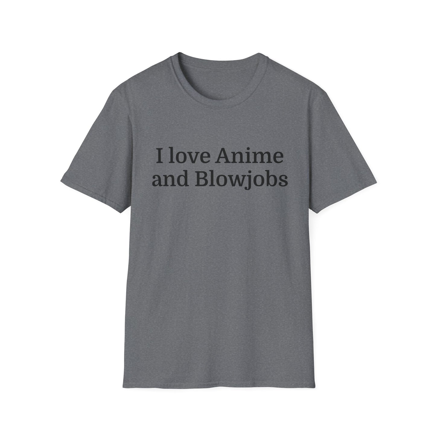 Anime Lover Men's T-Shirt - I Love Anime and Blowjobs