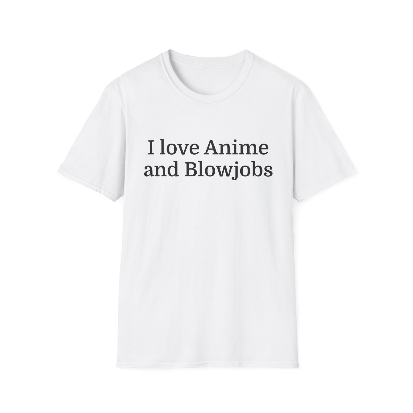 Anime Lover Men's T-Shirt - I Love Anime and Blowjobs