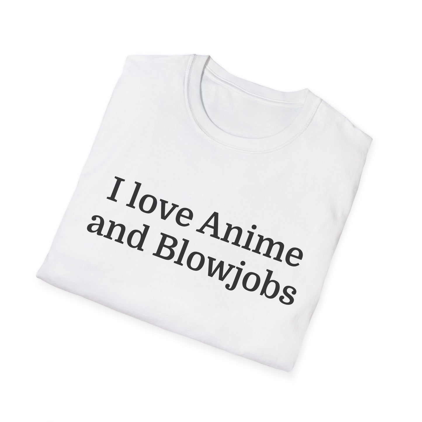 Anime Lover Men's T-Shirt - I Love Anime and Blowjobs