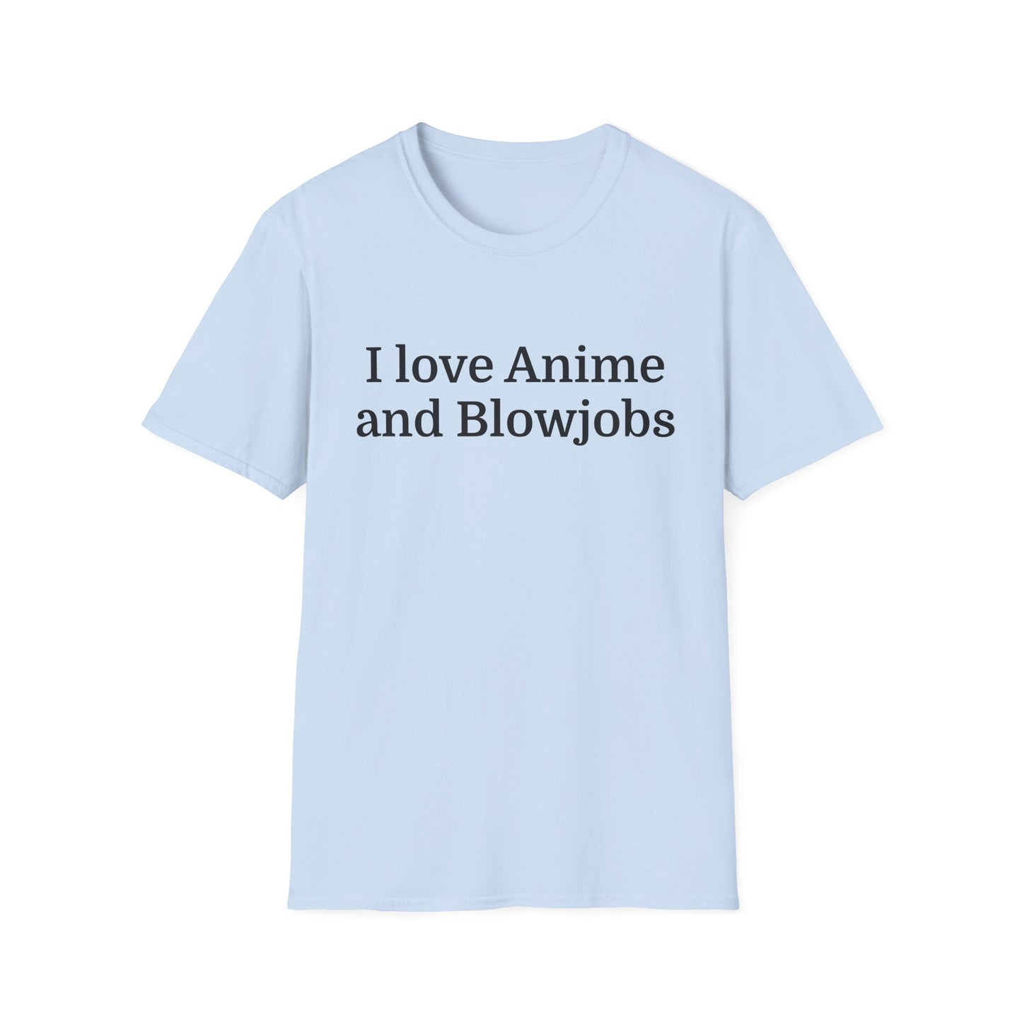 Anime Lover Men's T-Shirt - I Love Anime and Blowjobs