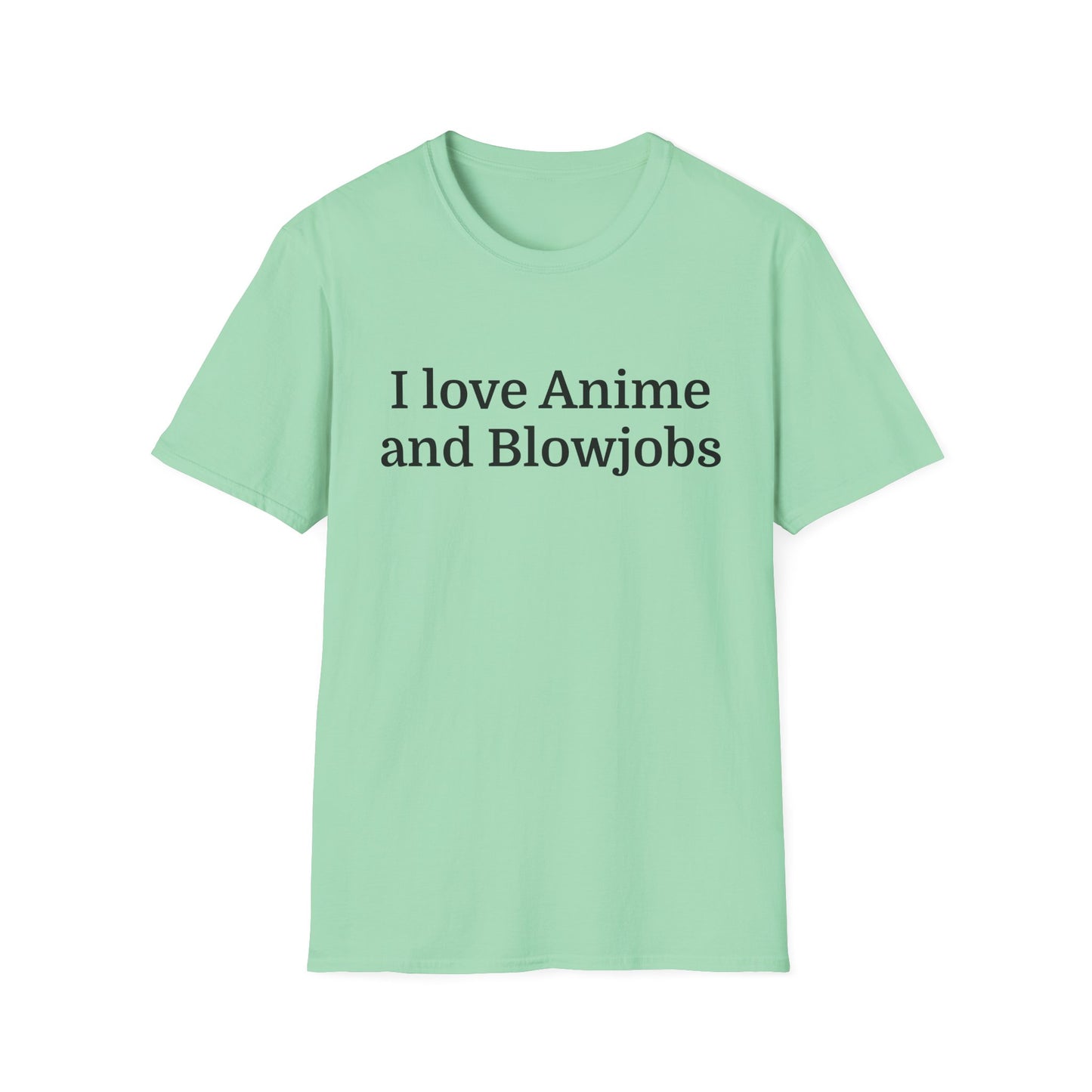 Anime Lover Men's T-Shirt - I Love Anime and Blowjobs